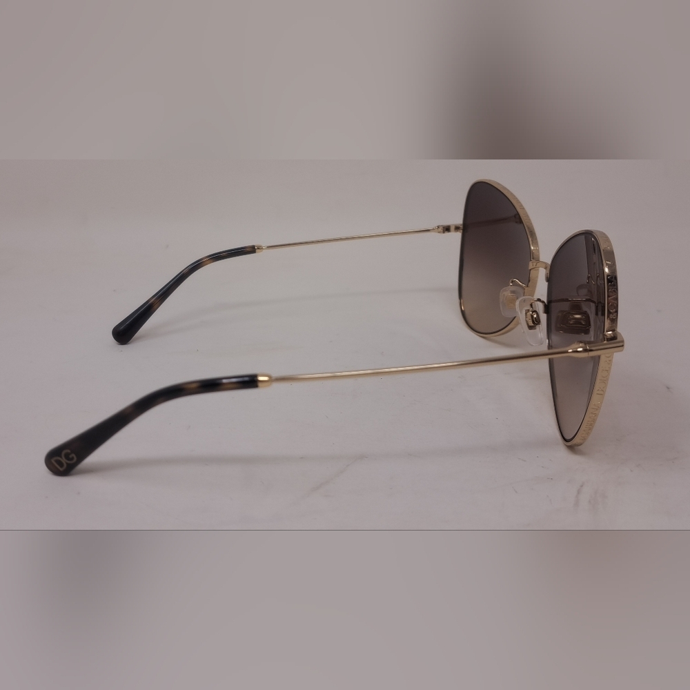 Dolce & Gabbana Sunglasses Butterfly Gold Gradient Brown DG2274 02/13 58-15-140 - Picture 15 of 16